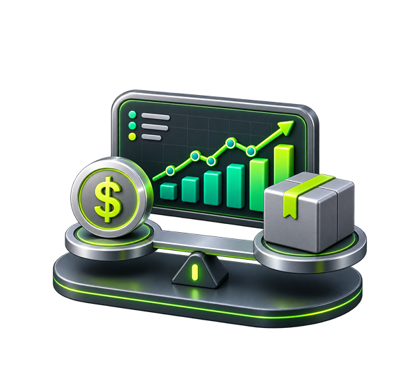 آیکون مقیاس پذیری و عملیات سازی